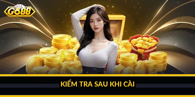 Kiểm tra sau khi cài