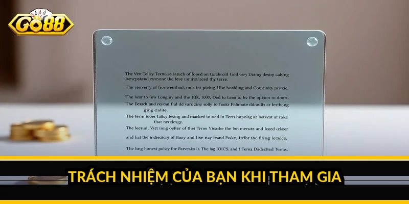 Trách nhiệm của bạn khi tham gia